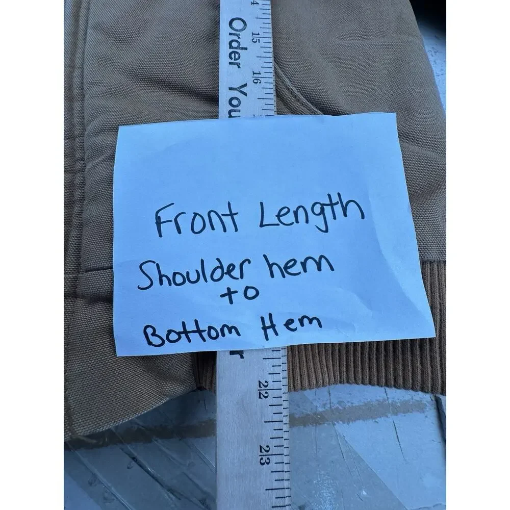 Carhartt Jacket Quilt Lined YOUTH Size M (10/12) BRN Brown Hooded